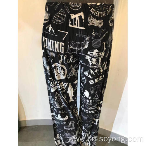 Pajama Bottom Men's Casual Printing Lounge Pajama Pants Supplier